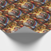 Santa Claus Wrapping Paper Geschenkpapier (Ecke)