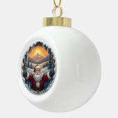 Santa Claus Xmas Ornament 2025 – Winter Scene 1 (Rechts)