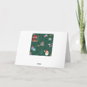 Santa claus ziana feiertagskarte (Rückseite)