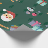 Santa claus ziana geschenkpapier (Ecke)