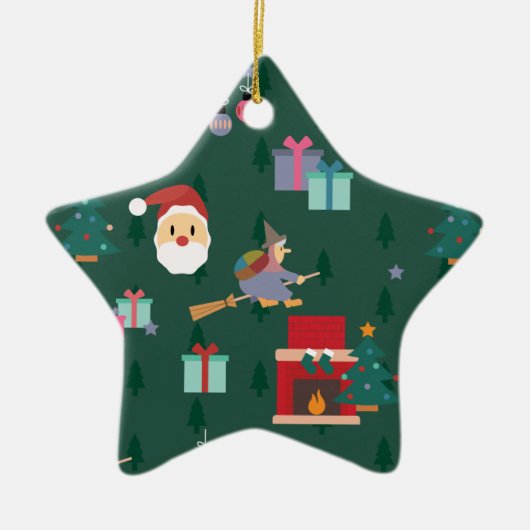 Santa claus ziana keramik ornament (Vorne)