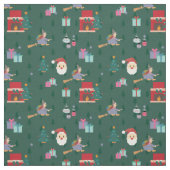 Santa claus ziana stoff (Muster)