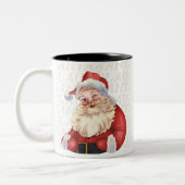 Santa Claus Zweifarbige Tasse (Links)