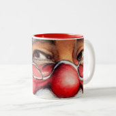 Santa Claus Zweifarbige Tasse (VorderseiteRechts)