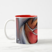 Santa Claus Zweifarbige Tasse (Links)