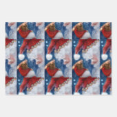 Santa Clause Animal Lover Geschenkpapier Set (Vorderseite 3)