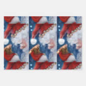 Santa Clause Animal Lover Geschenkpapier Set (Vorderseite 2)