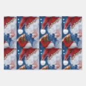 Santa Clause Animal Lover Geschenkpapier Set (Vorderseite)