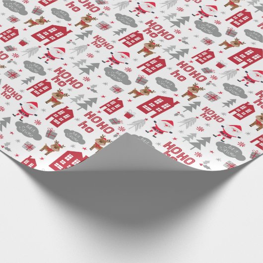 Santa Clause Geschenkpapier (Ecke)