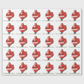 Santa Clause Geschenkpapier (Flach)