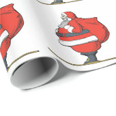 Santa Clause Geschenkpapier (Rolleneckpunkt)