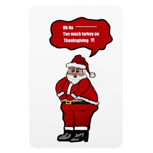 Santa Clause/In viel Türkei Magnet (Vertikal)