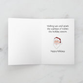 Santa Clause Karten Custom Christmas Grußkarte (Innenseite)