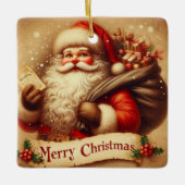 Santa Clause Keramikornament (Vorderseite)