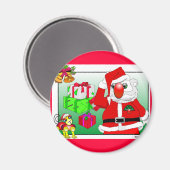 Santa Clause Magnet (Vorderseite/Rückseite)