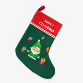 Santa Clause mit Geschenken Kleiner Weihnachtsstrumpf (Vorderansicht (hängend))