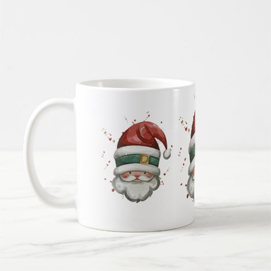 Santa Clause mit Red Green Hat Weihnachten Kaffeetasse (Links)
