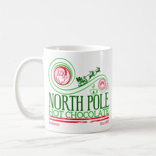 Santa Clause Nordpol Heiße Schokolade Kaffeetasse (Links)