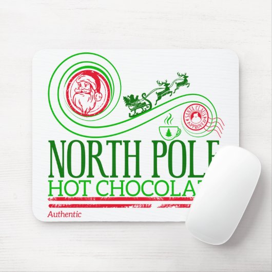 Santa Clause Nordpol Heiße Schokolade Mousepad (Mit Mouse)