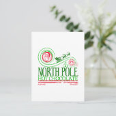 Santa Clause Nordpol Heiße Schokolade Postkarte (Stehend Vorderseite)