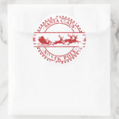 Santa Clause Nordpol Runder Aufkleber (Tasche)