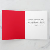 Santa Clause QR Code Design Funny Weihnachtskarte Karte (Innenseite)