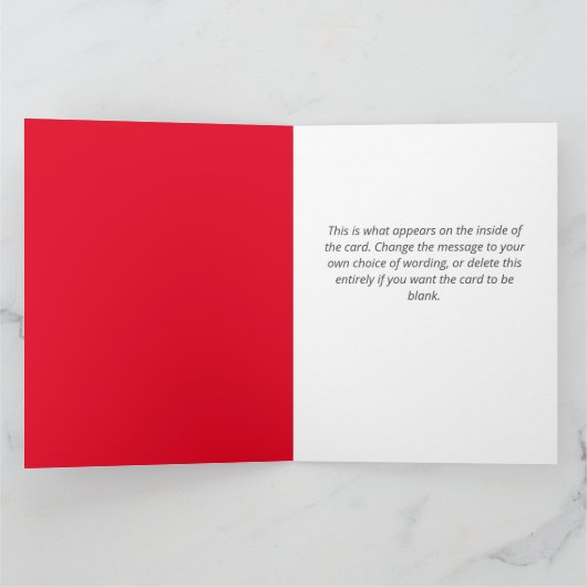 Santa Clause QR Code Design Funny Weihnachtskarte Karte (Innenseite)