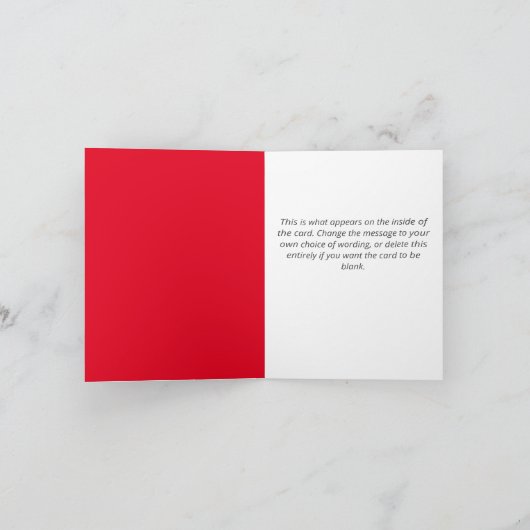 Santa Clause QR Code Design Funny Weihnachtskarte Karte (Innenseite)