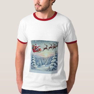 Santa Clause Regenhirsch T-Shirt