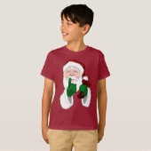 Santa Clause Shirt Klassischer Spaß Kinder Santa T (Vorne ganz)