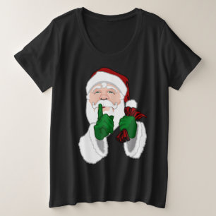 Santa Clause-Shirt Plus Size Damen Santa T-Shirt