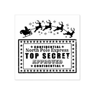 Santa Clause Siegel Genehmigung von Nordpol Gummistempel