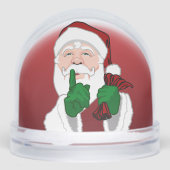 Santa Clause Snow Globe Custom Christmas Snowglobe Schneekugeln (Vorderseite)