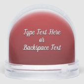 Santa Clause Snow Globe Custom Christmas Snowglobe Schneekugeln (Rückseite)