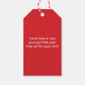 Santa Clause Sonderlieferung für Kinder Geschenkanhänger (Rückseite)