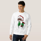 Santa Clause Sweatshirt Black Santa Sweatshirts (Vorne ganz)