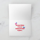 Santa Clause und der Birds Beach frohe Weihnachten (Innenseite)