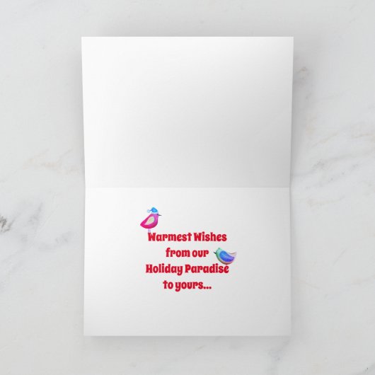 Santa Clause und der Birds Beach frohe Weihnachten (Innenseite)