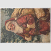 Santa Clause Vintag Decoupage Seidenpapier (Vorderseite)