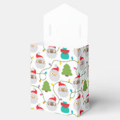 Santa Clauses Muster Geschenkschachtel (Geöffnet)