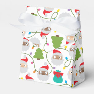 Santa Clauses Muster Geschenkschachtel