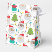 Santa Clauses Muster Geschenkschachtel (Rückseite)