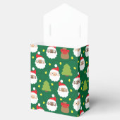 Santa Clauses Muster Geschenkschachtel (Geöffnet)