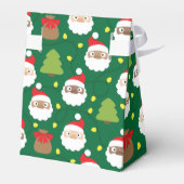 Santa Clauses Muster Geschenkschachtel (Rückseite)