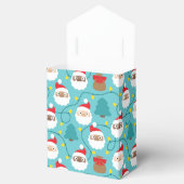 Santa Clauses Muster Geschenkschachtel (Geöffnet)
