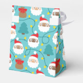 Santa Clauses Muster Geschenkschachtel (Rückseite)
