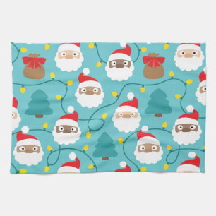 Santa Clauses Muster Geschirrtuch