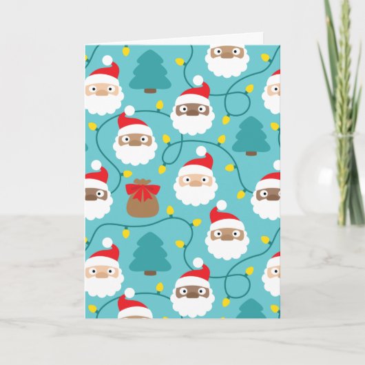 Santa Clauses Muster Karte (Vorderseite)
