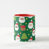 Santa Clauses Muster Tasse (Zentrum)
