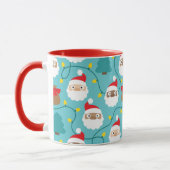 Santa Clauses Muster Tasse (Links)